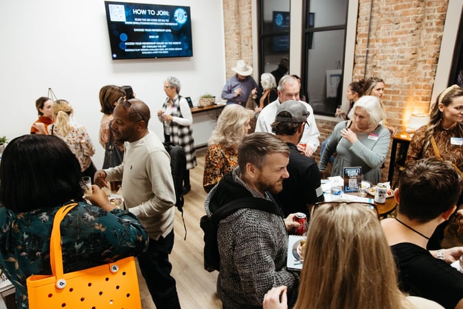 gathering of small business owners at Small Town Startup